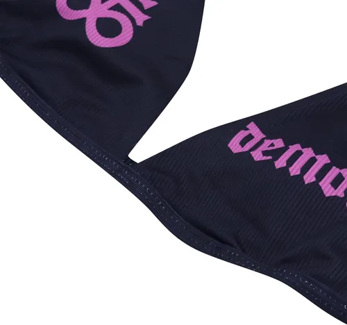 Vista 8 de AIBEARTY Traje de baño de dos piezas con estampado de calaveras para mujer, conjunto de bikini triangular de corte alto para fiesta, festival