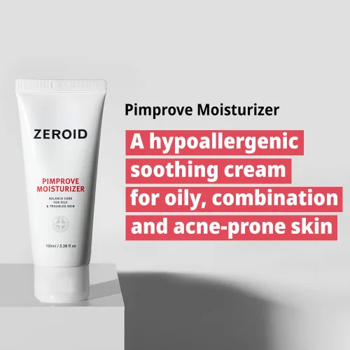 Vista 2 de ZEROID Pimprove Crema hidratante Crema facial hidratante de ácido hialurónico Loción facial coreana para mujeres y hombres Cuidado de la piel