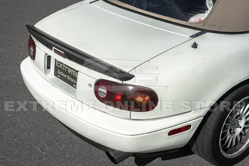 Vista 4 de Repuesto para Mazda Miata MX5 MX-5 NA 1990-1997 KG Works Style ABS imprimación de plástico ABS negro tapa trasera alerón ala