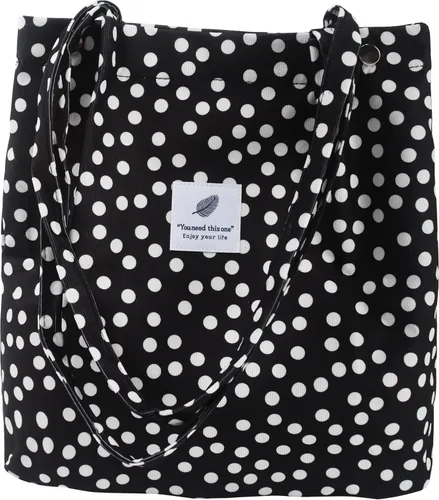 Vista 14 de Bolsa Tote de Pana para Mujeres Pequeña Bolsa de Lona para Hombro Bolsa de Mano de Pana con Bolsillo Interior 02 Verde Ejército