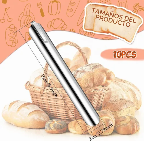 Vista 2 de Chumia Migradoras para servidores, barredoras de migas de mesa, plata, 10 Plateado