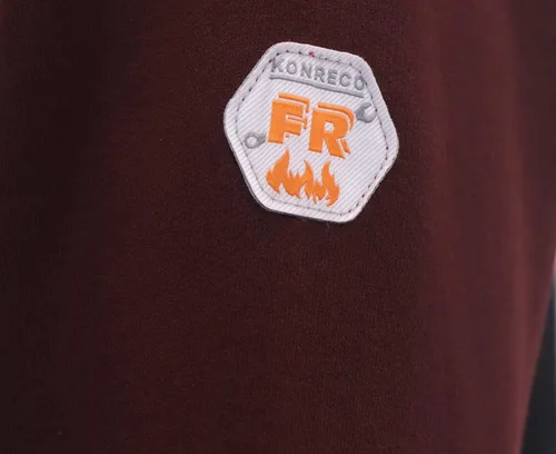 Vista 5 de KONRECO FR NFPA2112 CAT2 - Sudaderas con capucha 100% algodón, resistentes al fuegoignífugo