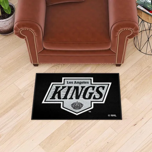 Vista 2 de FANMATS Alfombra decorativa 10645 Los Angeles Kings Starter Mat – 19 pulgadas x 30 pulgadas Alfombra de decoración del hogar para fanáticos