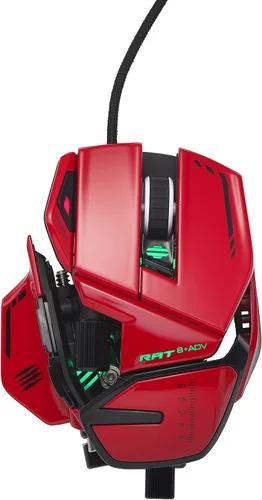 Vista 11 de Mad Catz R.A.T. Mouse para juegos con cable ajustable 8+ - 16000 DPI - 11 botones programables - 4 perfiles de usuario almacenados directamente
