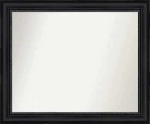 Vista 245 de Amanti Art Espejo personalizado, espejo de baño negro Astor, espejo de pared o espejo de tocador de baño sobre el fregadero (25 x 25 pulgadas)