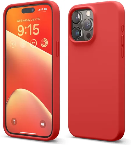 Vista 8 de elago Funda compatible con iPhone 15 Pro Max, de silicona líquida, funda protectora de cuerpo completo, a prueba de golpes, funda delgada