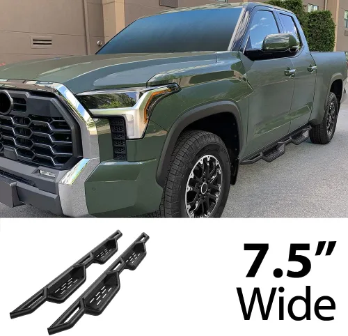 Vista 2 de HD Ridez Estribos de estilo desplegable compatibles con Toyota Tundra 2022-2024 Double Cab