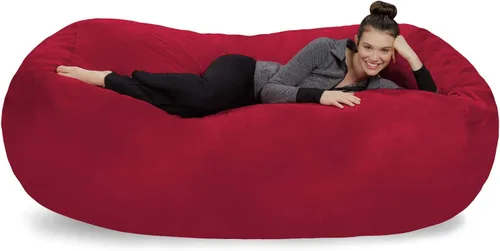 Vista 43 de [Usado] Sofa Sack Funda para Silla Puff Solo la Funda, para Adultos y Niños, Sin Relleno, Cómoda y Esponjosa, Funda de Repuesto para Silla Puff
