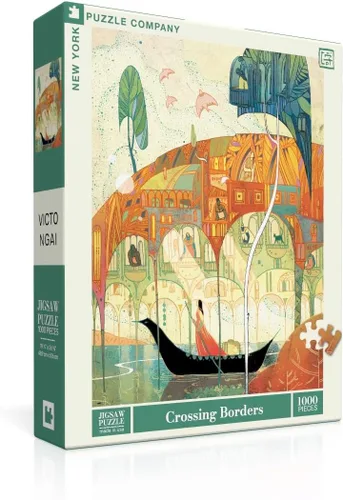 Vista 7 de New York Puzzle Company - Victo Ngai Cazuela - Rompecabezas de 500 piezas para noches de juego familiares por Victo Ngai