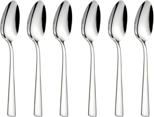 Vista 8 de Cucharitas de acero inoxidable 18/0 cucharas de té 6 piezas, 6.29 pulgadas para el hogar, cocina restaurante, Slilver