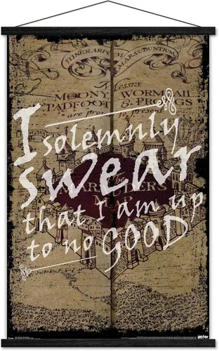 Vista 6 de Trends International Harry Potter - The Marauder's Map - I Solemnly Swear Wall Poster, 14.725" x 22.375", Premium Unframed Version Versión premium