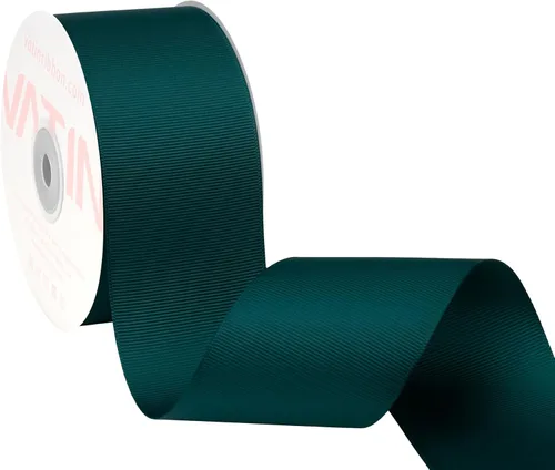 Vista 66 de VATIN Cinta de Grogrén Negra, 1-1/2" x 50 Yardas Continuas, Cinta de Grogrén de Poliéster Negra, Usar para Lazos de Bricolaje, Accesorios