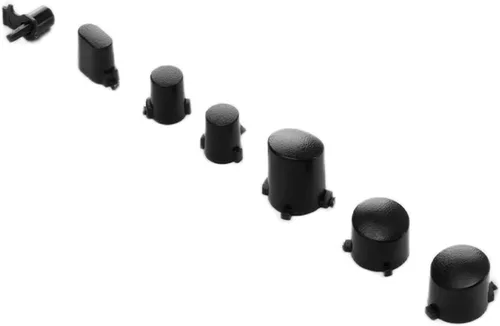 Vista 6 de para Xbox Series X para Xbox Series S Juego de botones de controlador, kits completos de accesorios para mango de juego (negro)