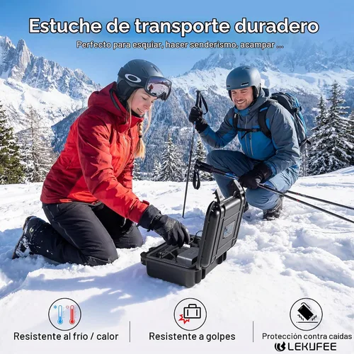 Vista 7 de Lekufee Portable Waterproof Hard Case for DJI Osmo Action 6/5 Pro/4/3 Action Camera,Standard Combo,Adventure Combo,More Accessories(Case Only)