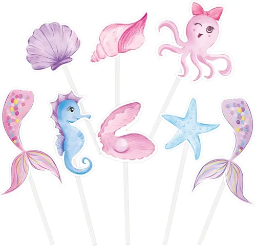 Vista 9 de WERNNSAI 49 piezas de decoración pirata para cupcakes
