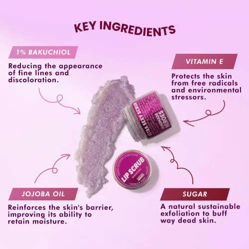 Vista 4 de Ahorra un 15 % en paquete facial de Bakuchiol - Aceite facial de Bakuchiol, exfoliante labial y mascarilla