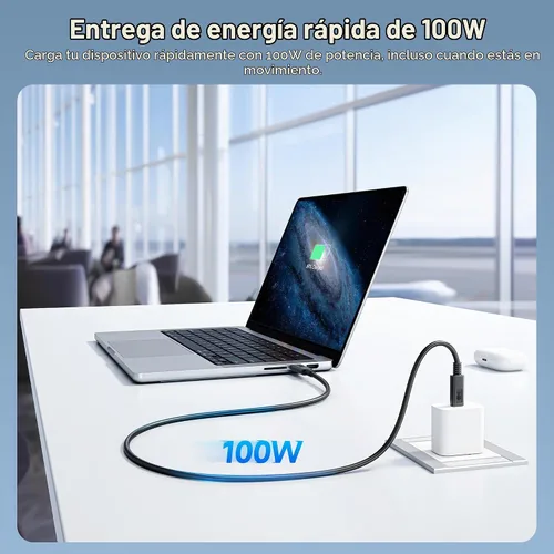 Vista 5 de Cable Matters [Certificado USB-IF] Cable USB C de 10 Gbps Gen 2, 3.3 pies/3.3 ft, negro