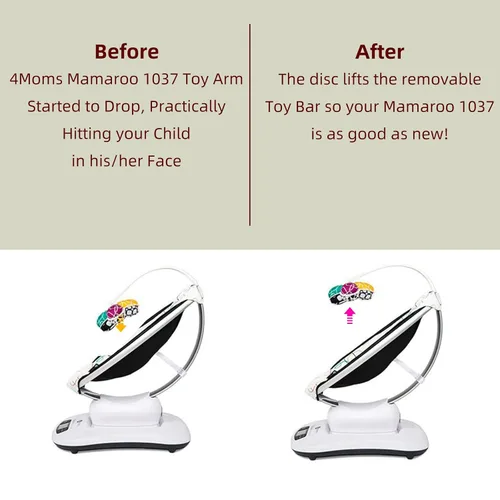 Vista 2 de Repuesto de conector móvil, accesorio de conversión de poste de juguete para soporte de juguete modelo 1037 de 4moms Mamaroo