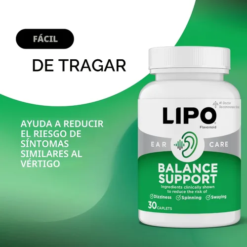 Vista 3 de Lipo-Flavonoid Balance Suplemento de Apoyo - Salud del Oído Interno y Alivio del Vértigo con Ginkgo Biloba, Bioflavonoides y Vitaminas B - Reduce