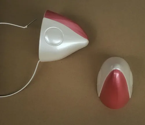 Vista 3 de Chobits Chii - Juego de bandas para el pelo de color blanco y rosa con orejas de criada hechas a mano, anime Cosplay