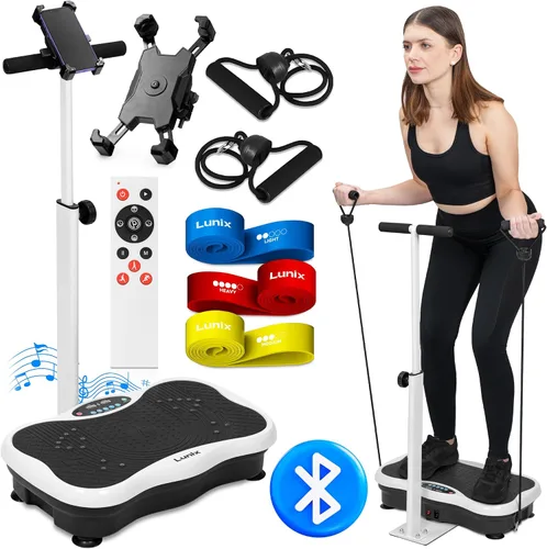 Vista 10 de Lunix LX18 Vibration Plate Exercise Machine with Handles & Magnetic Acupoints, Power Platform for Lymphatic Drainage, Full Body Workout Home Fitness