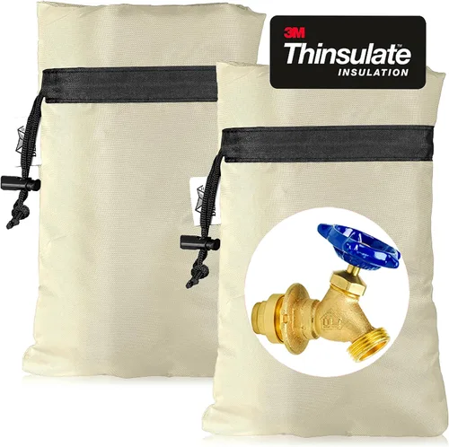 Vista 11 de Cubierta de Grifo al Aire Libre Ampliada para Protección contra Congelación en Invierno, Thinsulate de 3M, 10”H x 6.3”W Fundas para Aspersores
