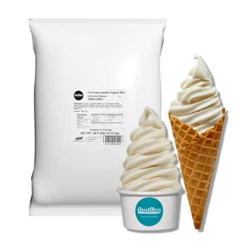 Vista 11 de Frostline Mezcla para helado suave de vainilla, libre de lactosa y gluten - Solo agregue agua, lácteos o alternativa libre de lácteos, usar