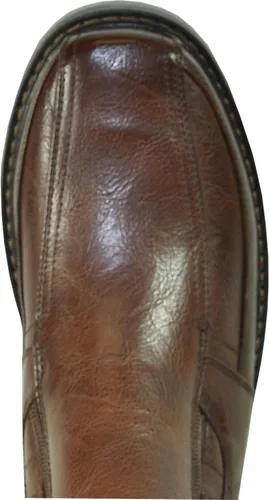 Vista 3 de bravo! Botas de invierno para hombre DEAN con forro de piel y doble cremallera, color negro y marrón, Marrón