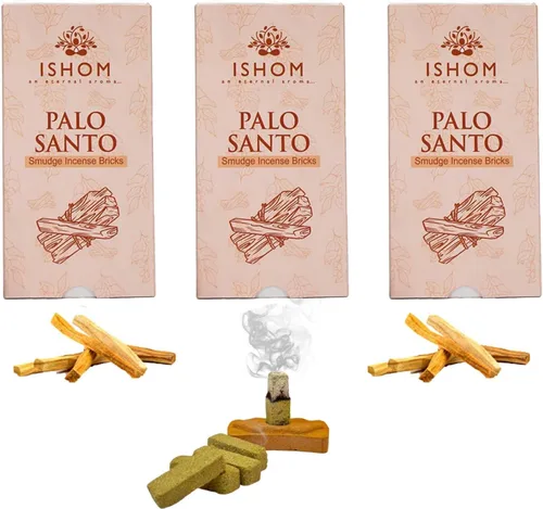 Vista 12 de Smudge - Juego de 45 ladrillos de incienso, Palo Santo, salvia blanca, sandalias Oudh para limpieza de energía negativa y protección, aromaterapia