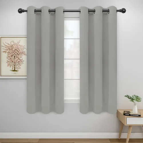 Vista 62 de Easy-Going - Cortinas opacas para dormitorio, aislamiento térmico sólido con ojales, cortinas de ventana para reducción de ruido, cortinas