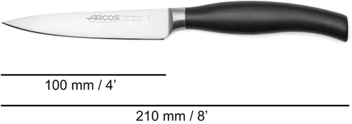 Vista 3 de Arcos Juego de 4 cuchillos de cocina forjados (cuchillo de pelar + cuchillo de cocina + cuchillo de chef + cuchillo de pan) acero inoxidable