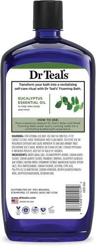 Vista 13 de Dr Teal's Baño espumoso con sal pura de Epsom, lavanda y eucalipto, 34 onzas líquidas (paquete de 2)
