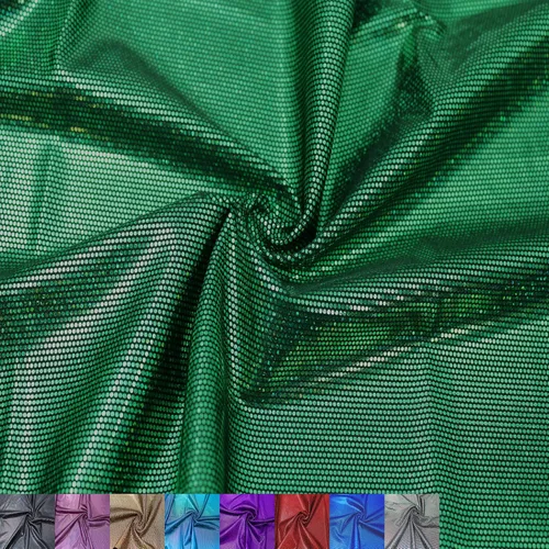 Vista 6 de The Yard - Tela de discoteca con holograma iridiscente de poliéster y elastano de 60 pulgadas de ancho, para decoración del hogar, accesorios Fucsia