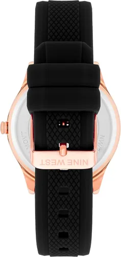 Vista 3 de Nine West Reloj con correa de silicona estampada para mujer