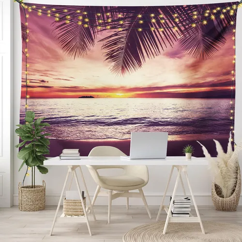 Vista 168 de Ambesonne Tapiz de arte afro, hombre negro fuerte con una corona de trazos impresión de pintura moderna, decoración de tela para colgar en la pared