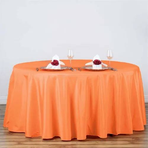 Vista 41 de Efavormart - Mantel redondo de poliéster de 108 pulgadas, 108 pulgadas, para bodas, fiestas, banquetes, restaurantes, color verde manzana