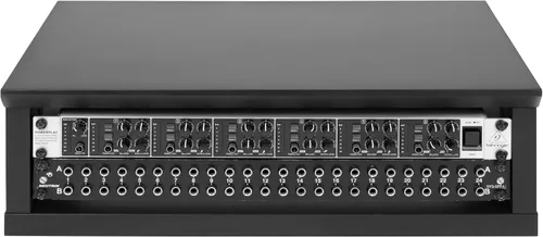 Vista 9 de Gator Frameworks Serie de Muebles Elite 2U Estante de Estudio de Escritorio de Madera en Acabado Negro Estándar (GFW-ELITERK-2U-BLK)