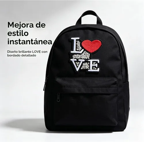 Vista 6 de 2 piezas de parches para planchar con diamantes de imitación para ropa, chaqueta, bolsos, mochilas