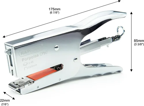 Vista 5 de Rapesco 1794 Porpoise ONE Bypass - Alicates de grapado, capacidad para 45