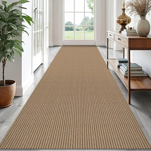 Vista 188 de EARTHALL Alfombra tejida de 2 x 3 pies, lavable para entrada, alfombra trenzada antideslizante, alfombra para puerta interior y exterior, alfombra
