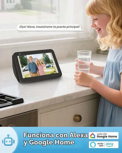 Vista 8 de AUE Timbre de puerta inalámbrico, timbre de video HD 2K con timbre de anillo, funciona con pilas, visión nocturna, audio de 2 vías, detección