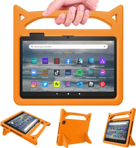 Vista 3 de Funda para tablet de 7 pulgadas para niños, solo compatible con 12ª generación, versión 2022. Funda ligera a prueba de golpes a prueba de niños