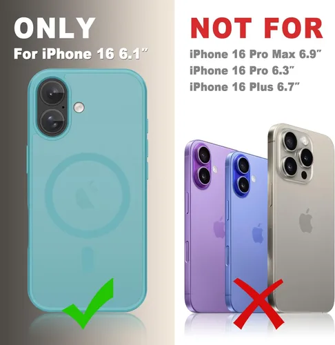 Vista 1607 de Funda para Google Pixel 10 Pro XL, cubierta magnética mate, color negro Fit for MagSafe, Screen Protector included, Shockproof Military Grade