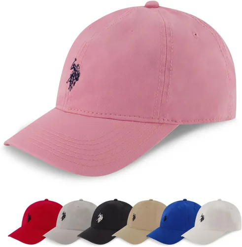 Vista 16 de U.S. Polo Assn. Gorra de béisbol, sombrero ajustable de papá 100% algodón con pequeño logo de pony Negro