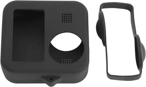 Vista 5 de Funda de silicona para cámara, funda protectora suave con cubierta de lente y cordón ajustable para el cuerpo de la cámara