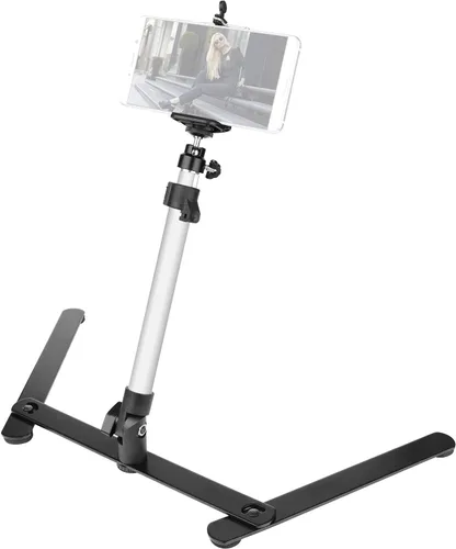 Vista 9 de Soporte para Proyector Pico de Copia de Fotos, Soporte de Trípode Elevado Chromlives para Video de Teléfono, Soporte de Teléfono Elevado de Mesa