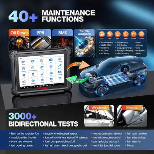 Vista 7 de Autel MaxiSYS Ultra EV Scanner: 2026 Top EV Ver. of Ultra S2 MSUltra MS909 S2 Intelligen Scan Diagnostic, High-Voltage System Battery Pack Analyze