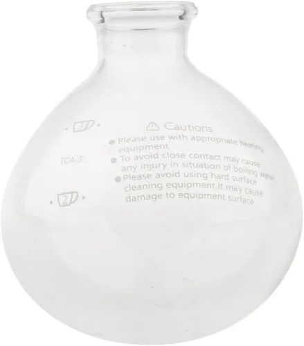 Vista 8 de Flameer Syphon - Cafetera al vacío, sifón de sifón y espolvoreo superior, piezas de percoladores de café, 5 tazas debajo