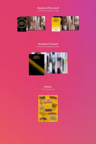 Vista 6 de GENIE MUSIC Kep1er - Álbum PRIMER IMPACTO+Beneficio de preventa+Póster plegado+Juego de tarjetas fotográficas adicionales (Conectar 1 ver.)