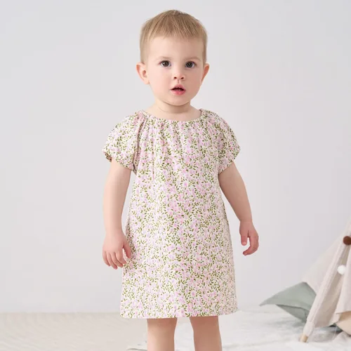 Vista 112 de pureborn Vestido de bebé niña 0-24 meses